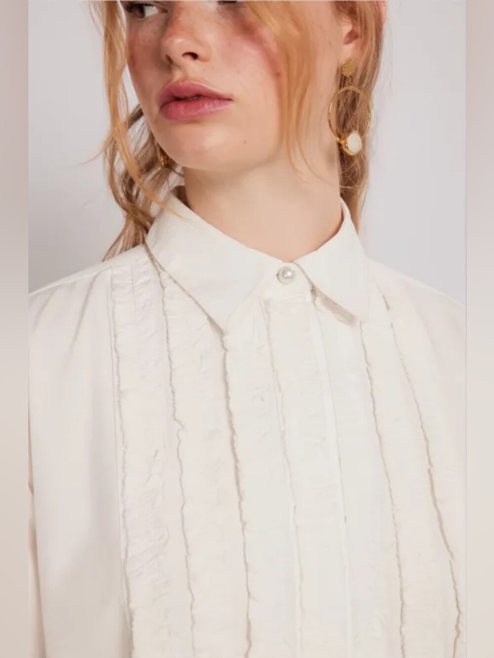 Damson Madder Tuxedo Ruffle Shirt EU Size 18/ US Size 14 (see Measurements) - Picture 2 of 12